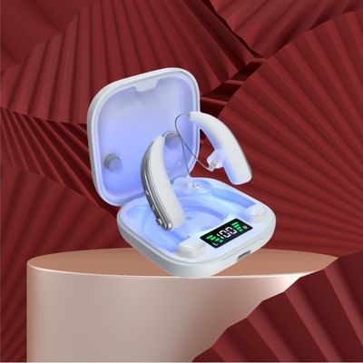 Alat Bantu Dengar OTC Tak Terlihat BTE Peredam Kebisingan Disinfeksi Ultraviolet Amplifier Pendengaran Isi Ulang