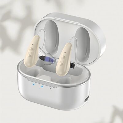 Alat Amplifier Suara Portable dengan Kontrol Volume yang Dapat Disesuaikan dan Audio untuk Kemampuan Mendengar yang Ditingkatkan