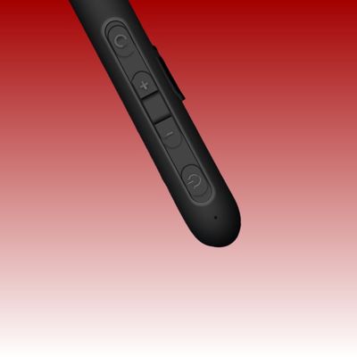 Volume besar di atas alat bantu dengar 1.7mA Amplifier headset hitam untuk gangguan pendengaran