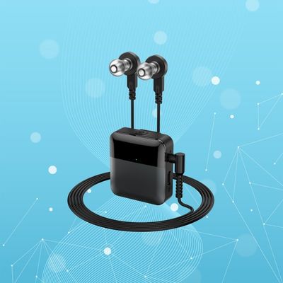 Alat bantu dengar Bluetooth bervolume besar yang dapat diisi ulang 130dB Alat bantu dengar klip belakang FCC