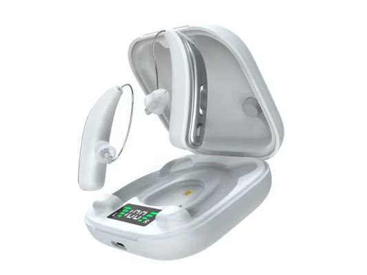 Waktu Siapkan Satu Minggu OTC Alat Bantu Mendengar Terisi Ulang Dengan UV Lamp Ultraviolet Disinfeksi